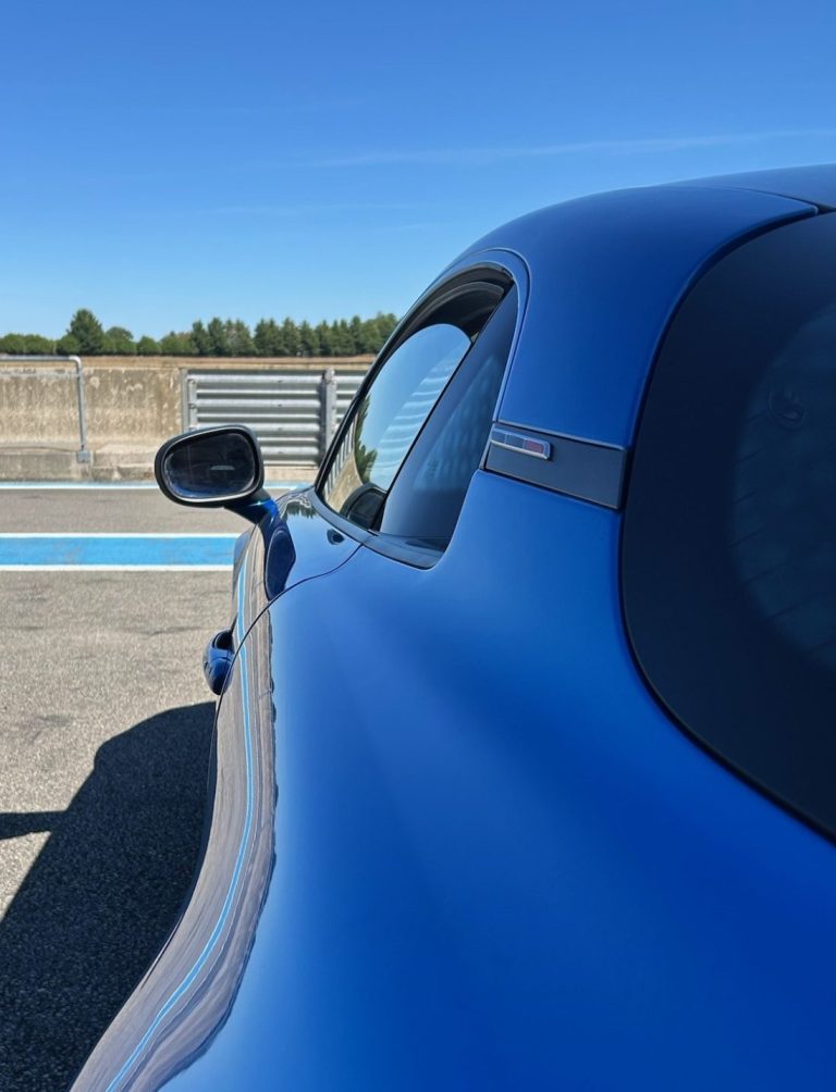 eEchappement double sortie A110S Alpine A110 S blanche échappement double sortie